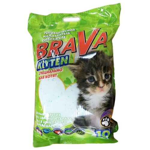 Впитывающий наполнитель Brava Kitten, 3.8л, 1 шт.