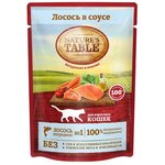 Корм для кошек Nature`s Table влажный лосось в соусе, 85 г - изображение