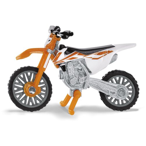 Мотоцикл Siku KTM SX-F 450 кроссовый 1391 1:60, 5.6 см, оранжевый/белый