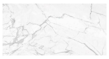 Керамогранит Kerranova Marble Trend 60х120 см Каррара (K-1000/LR/600x1200) (1.44 м2)
