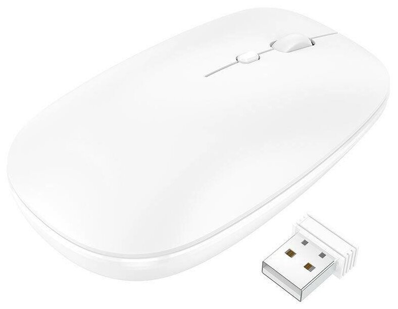 Беспроводная мышь компьютерная / Business wireless mouse / Белая