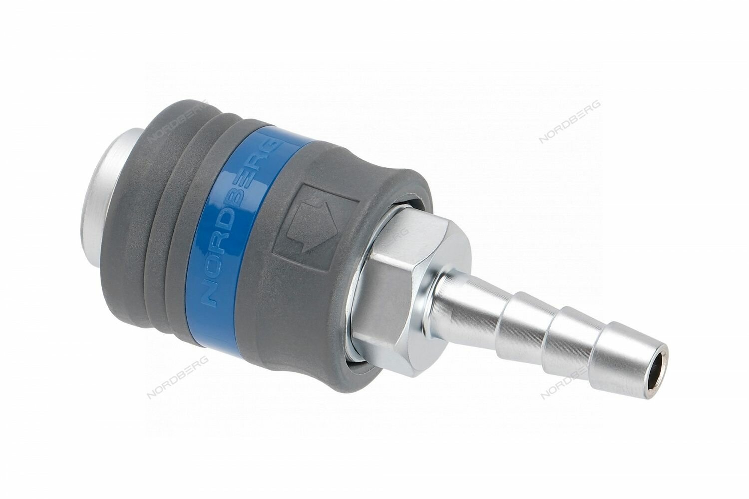 фото Разъем "мама" быстросъемный - елочка диам. 8 мм, с пластиковой муфтой NORDBERG