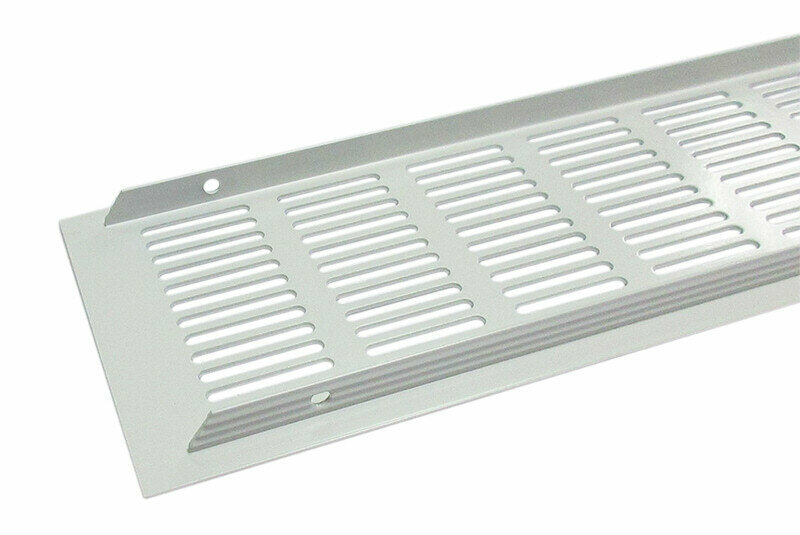 Решетка вентиляционная 500х100 мм белая, алюминий - фотография № 4