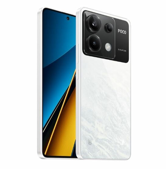 Смартфон Xiaomi POCO X6 8/256 ГБ RU, Dual nano SIM, белый — фото 1