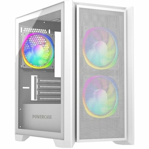 Корпус Powercase Alisio Micro Z3W ARGB, белый (CAMZW-A3)