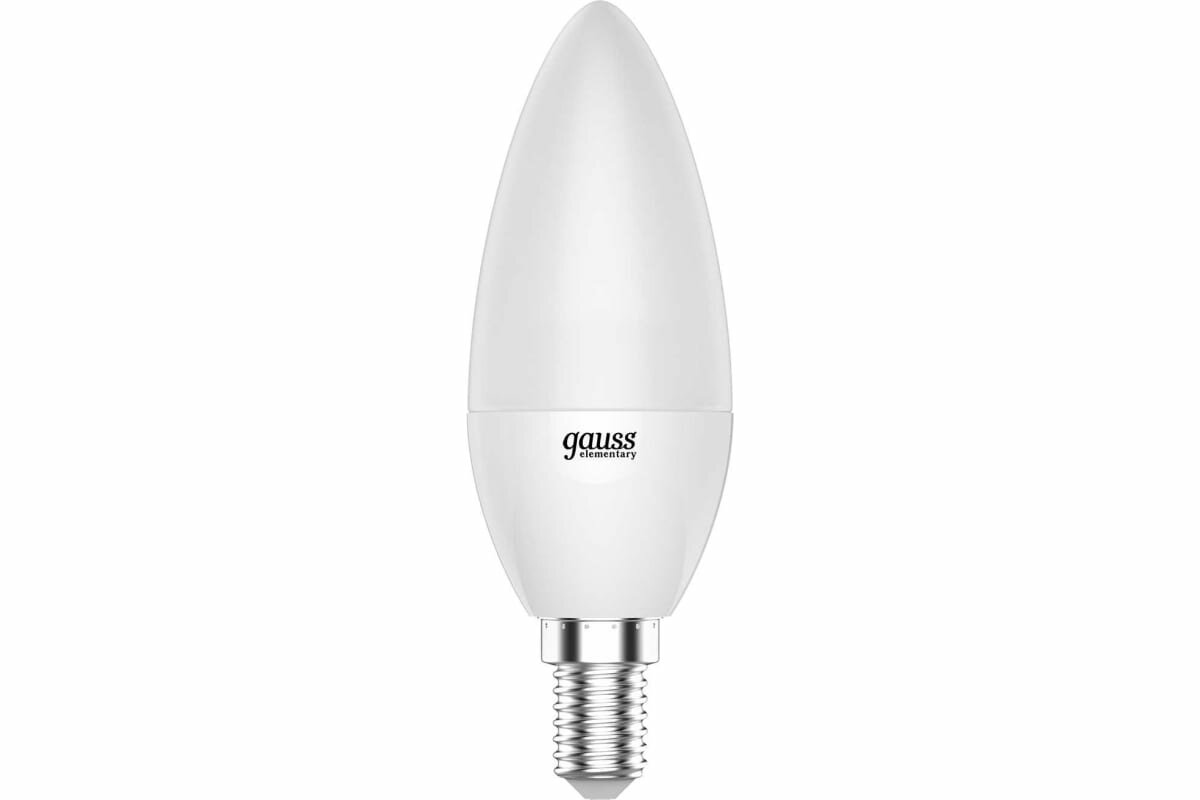 Gauss Лампа Elementary Свеча на ветру 6W 420lm 3000K Е14 LED 34116