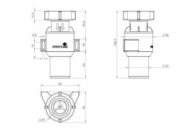 Мембранный сифон для кондиционера PROFcool МSP 16-32 с сухим затвором - фотография № 12