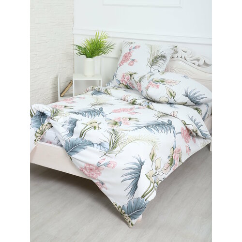 Постельное белье 2,0 сп с Евро простыней, бязь. 3020/1