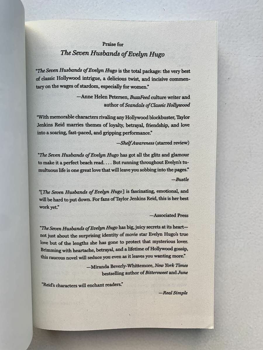 Книга Seven Husbands of Evelyn Hugo - фото №15