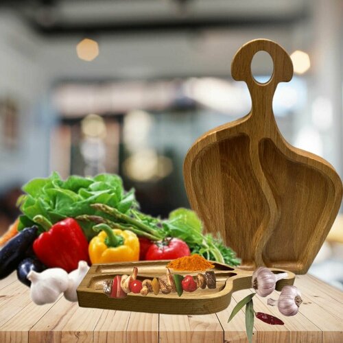 Разделочная доска из бука с выборкой 