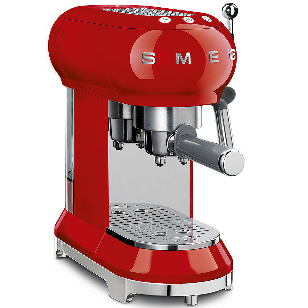 Кофеварка рожковая Smeg ECF01RDEU, красный