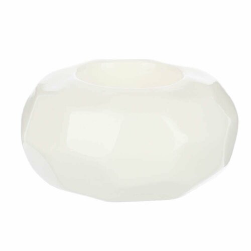 Подсвечник керамический белый, 8,5х8,5х4,4 см