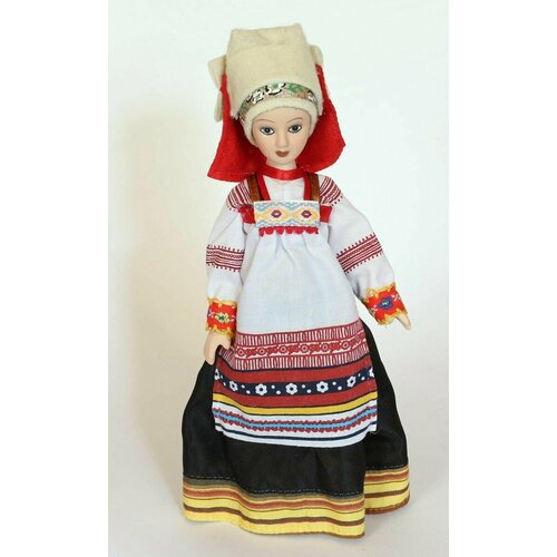 Кукла коллекционная в праздничном костюме Курской губернии кукла коллекционная фарфоровая огневушка поскакушка