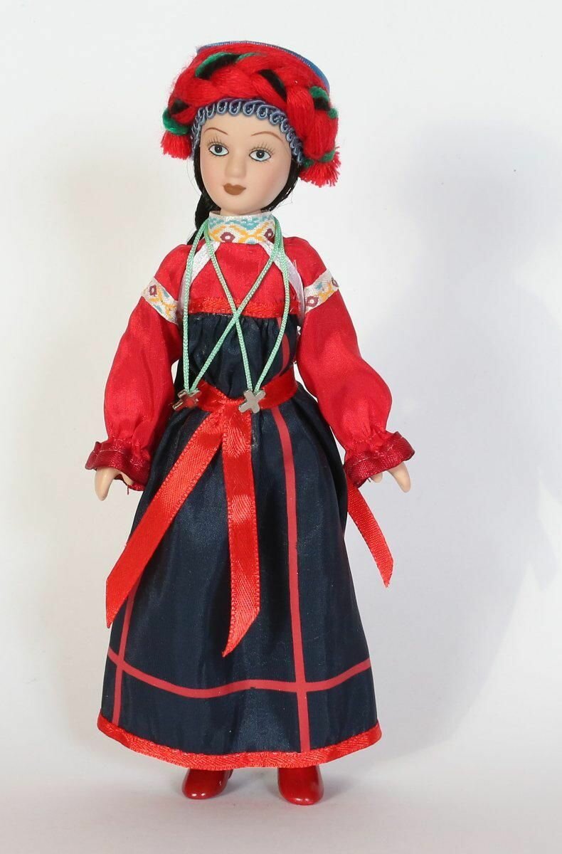Кукла коллекционная в летнем костюме Тульской губернии