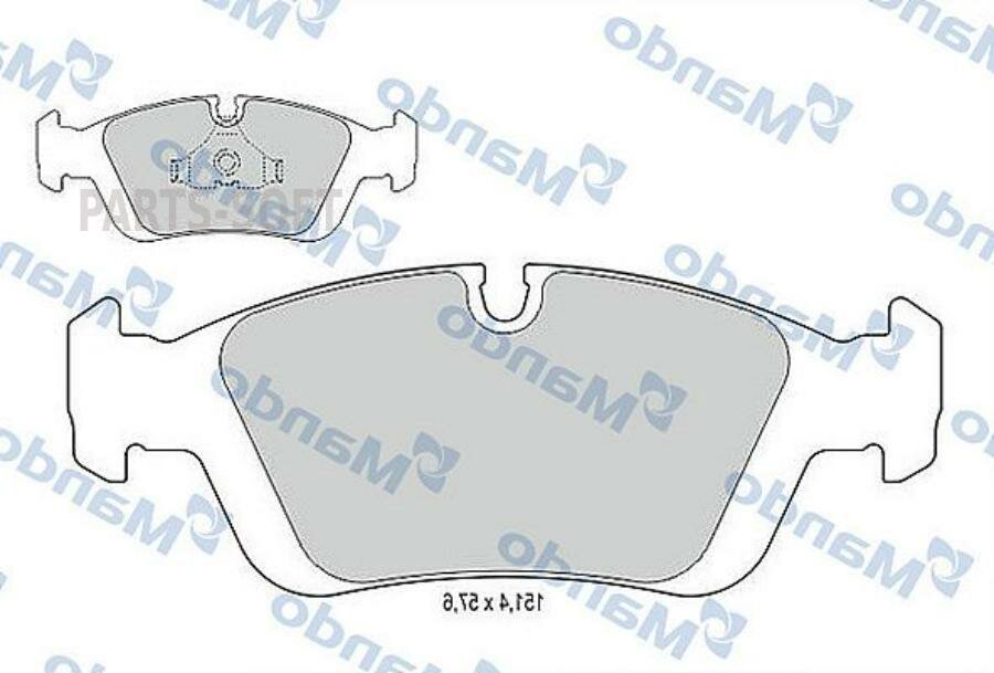 MBF015400 MANDO Колодки тормозные BMW E36, E46, Z3, E36, Z4, E85 (98-) передние (4шт.) MANDO