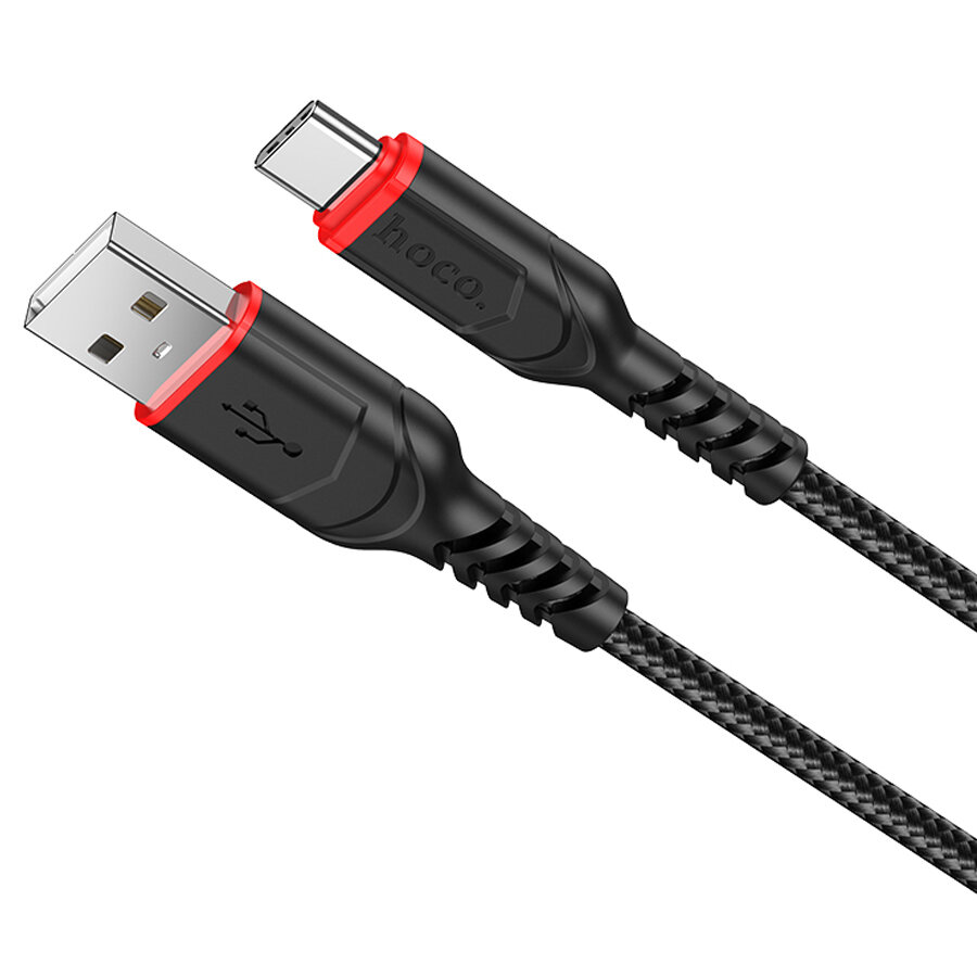 Кабель USB HOCO X59 Victory USB - Type-C 3A 1 м черный