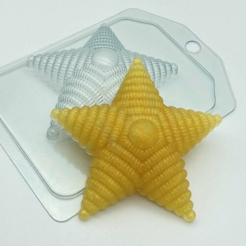 Форма пластиковая для мыла Звезда с погон снегурочка звезда 662 форма для мыла пластиковая