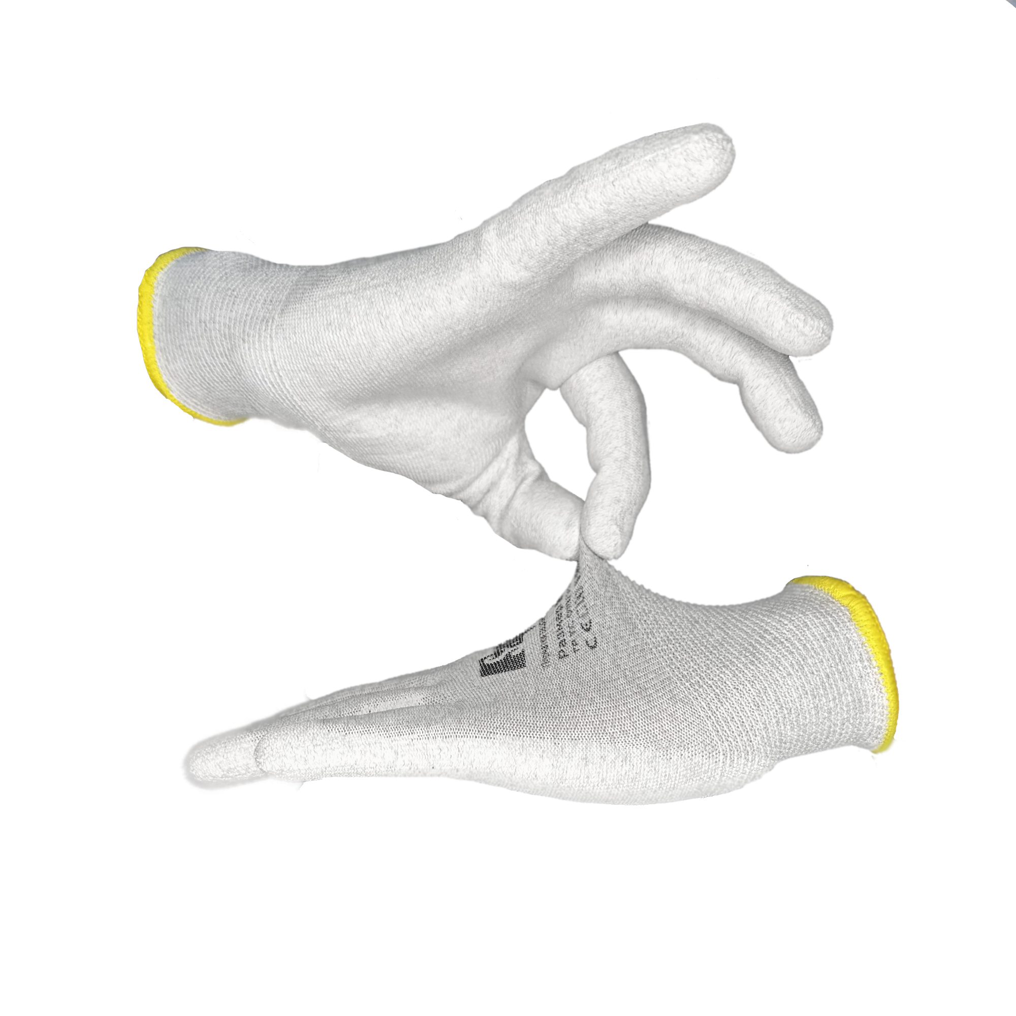 Перчатки рабочие с покрытием из полиуретана Sapset Avior White ESD антистатические размер L/9 - 5 пар
