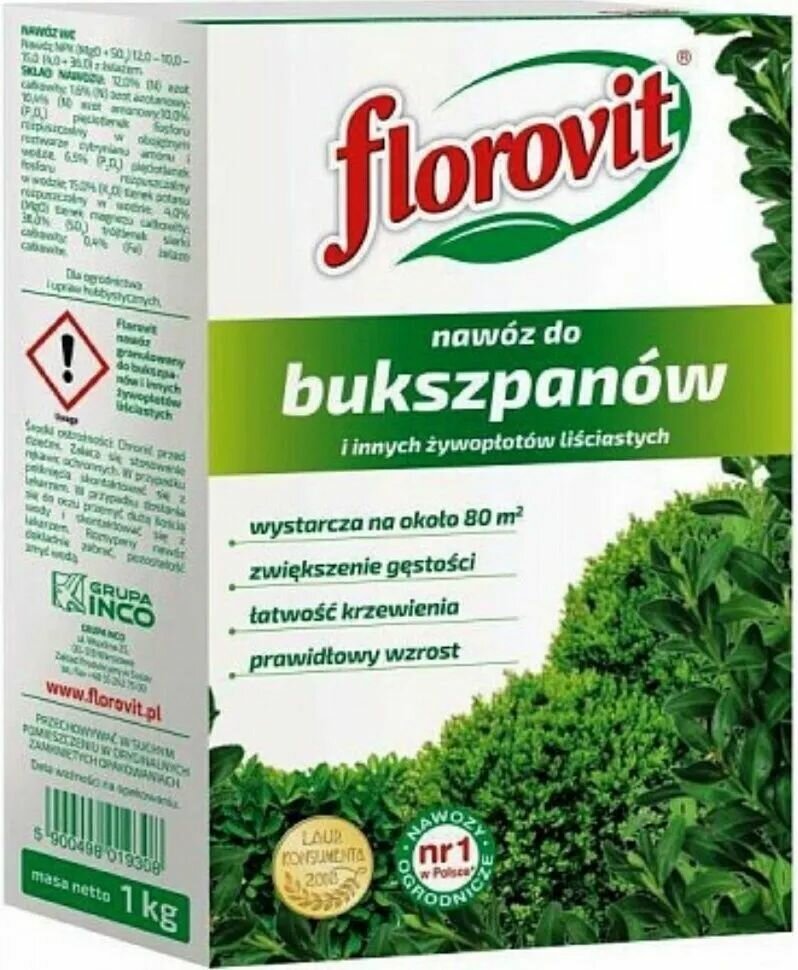 "Florovit" удобрение гранулированное для самшита, 1кг