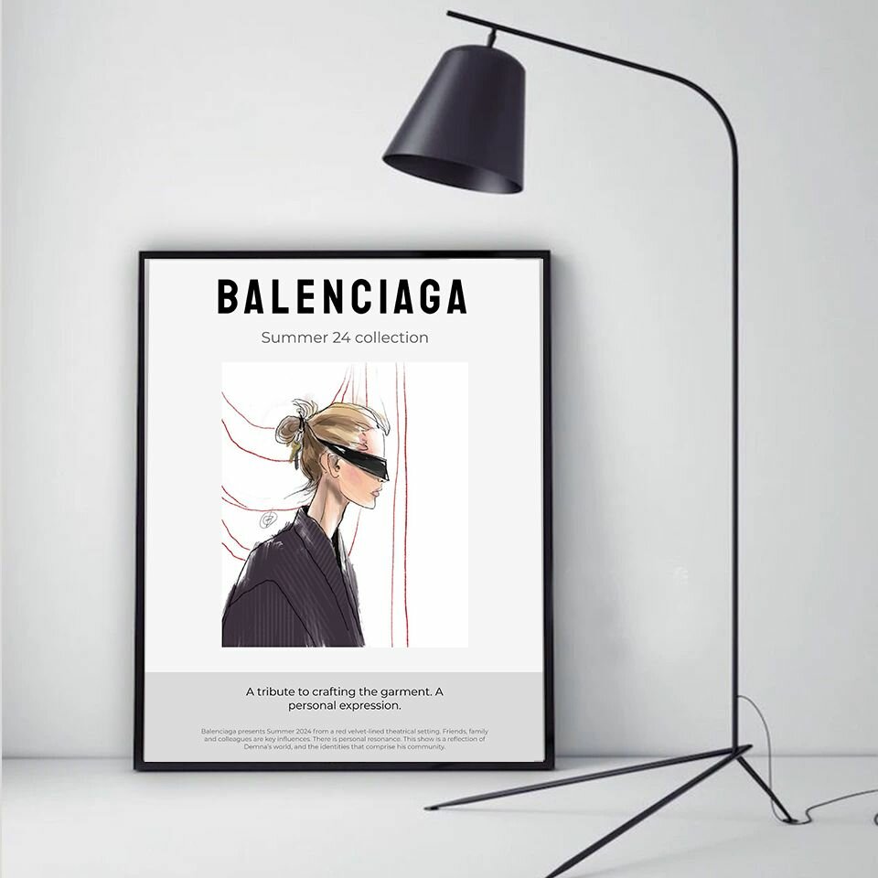 Постер, плакат на стену Balenciaga 30х40 без рамки