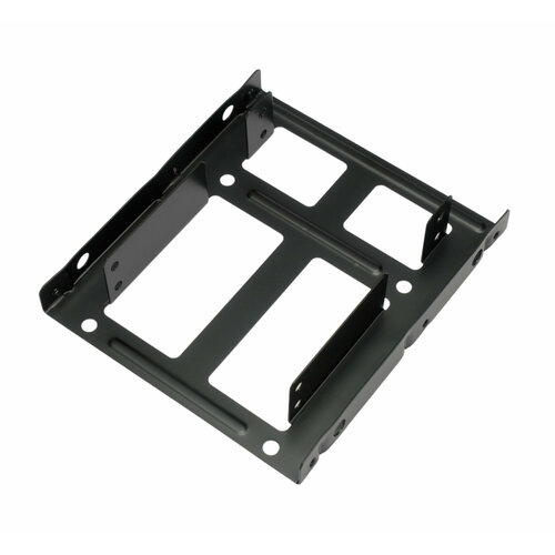 Салазки для установки двух HDD/SSD 2.5' в отсек 3.5" Gembird MF-22535M, металл черный