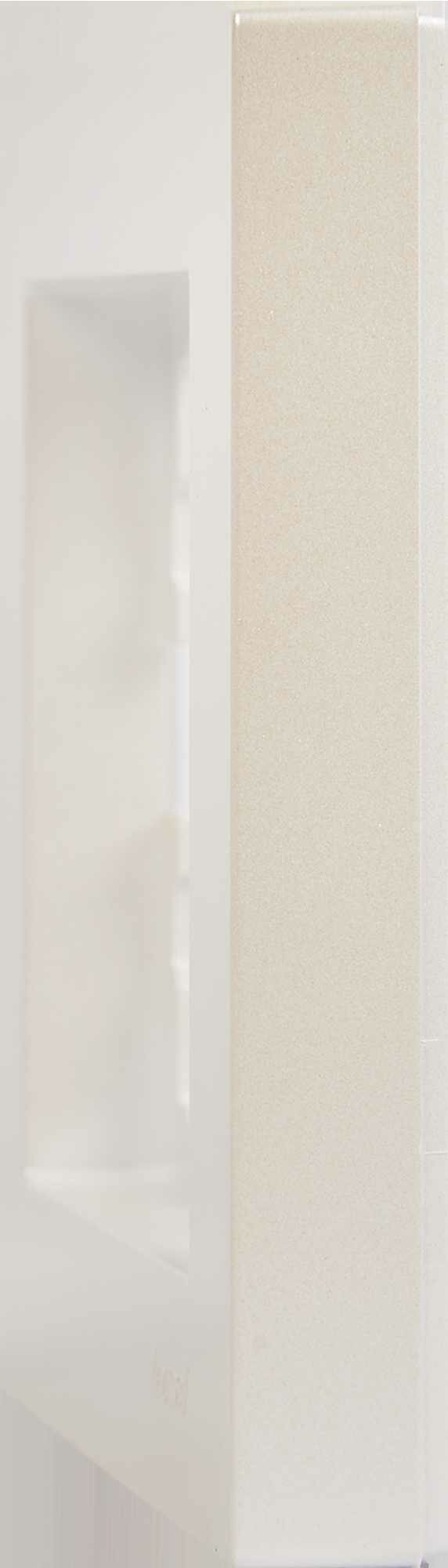 Рамка для розеток и выключателей Lezard Vesna 1 пост горизонтальная цвет жемчужный белый перламутровый - фото №5