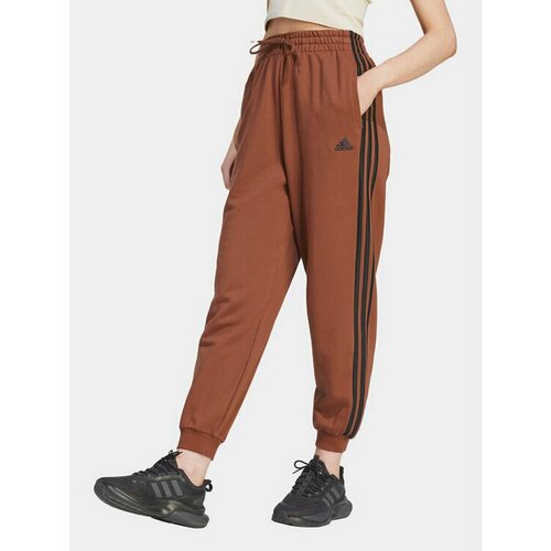 брюки adidas essentials 3 stripes карманы размер m int серый Брюки спортивные adidas, размер M [INT], коричневый