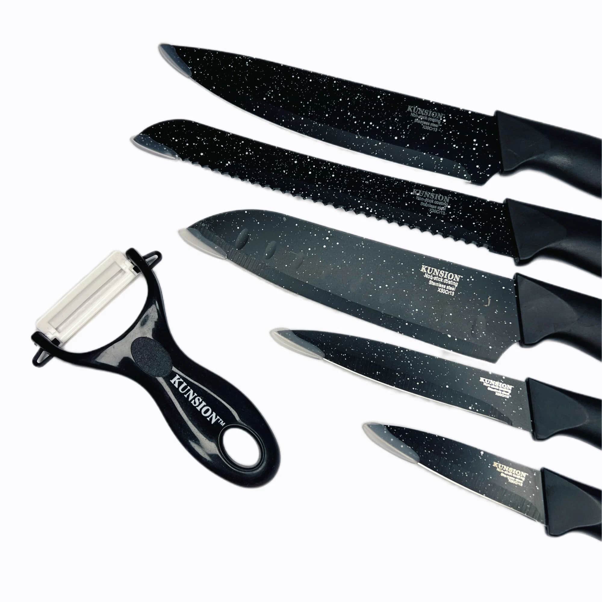 Набор ножей / 6 Предметов / набор ножей подарочный / набор ножей для кухни