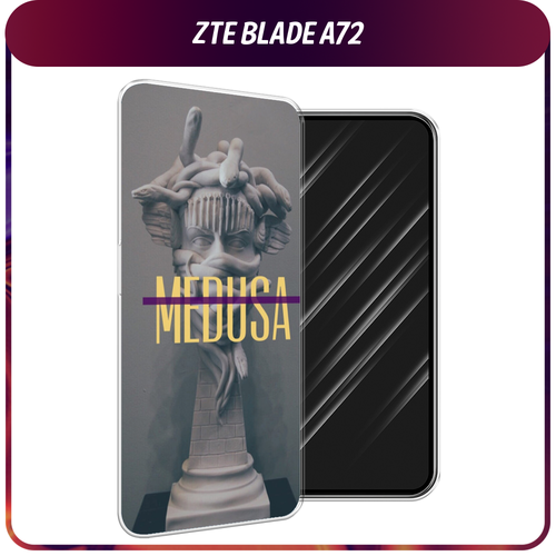 Силиконовый чехол на ZTE Blade A72/V40 Vita / ЗТЕ Блэйд А72/V40 Вита Medusa