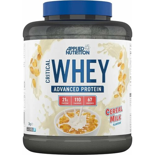 Applied Nutrition Critical Whey 2000g (CEREAL MILK) протеин applied nutrition clear whey protein клубника и малина 875 гр