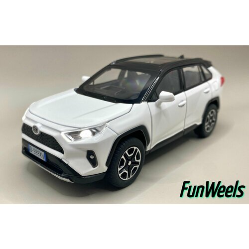 Машинка детская игрушечная для мальчиков металлическая, коллекционная модель Toyota RAV4 (Тойота РАВ4) / Масштаба 1:32