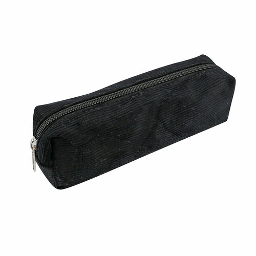 Пенал для ручек Pencil Case на молнии 22 х 7 х 7 см вельвет черный Online 03996/6