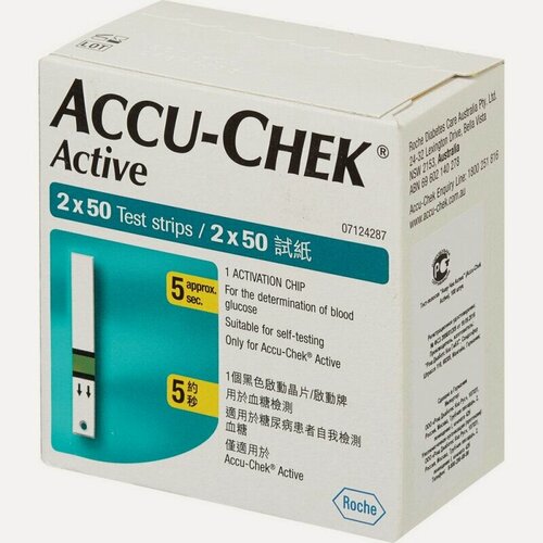 Изображение товара Тест-полоски "Accu-Chek Active", 100 шт