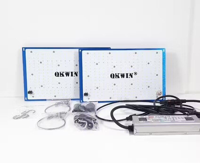 Светильник для растений, фитолампа- quantum board/ квантум борд/ QKWIN 240 ватт, Mean Well, диоды Samsung LM-301B, 288*2 шт. Полный спектр ИК УФ — фото 1