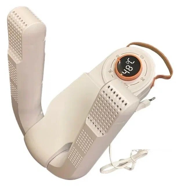 Электрическая сушилка для обуви, сушилка ультрафиолетовая с таймером, бежевого цвета