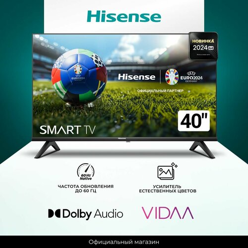 Телевизор Hisense 40A4N 2024 40 дюймов Смарт Full HD Dolby Audio 22999₽
