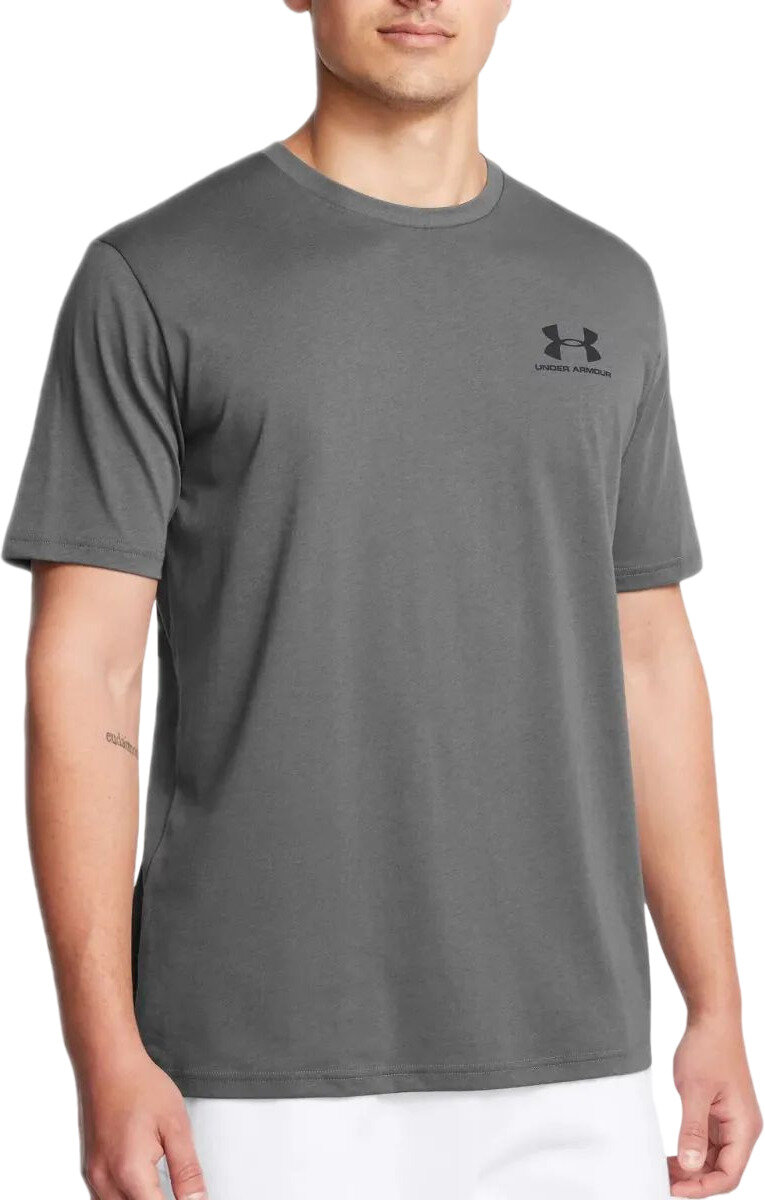 Футболка спортивная Under Armour Sportstyle Left Chest Logo SS, 1 шт., размер MD, серый