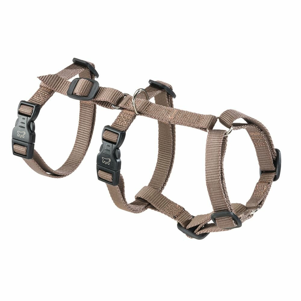 Шлейка для собак Ferplast BRAVE SMALL защищающая от побега, нейлоновая, коричневая