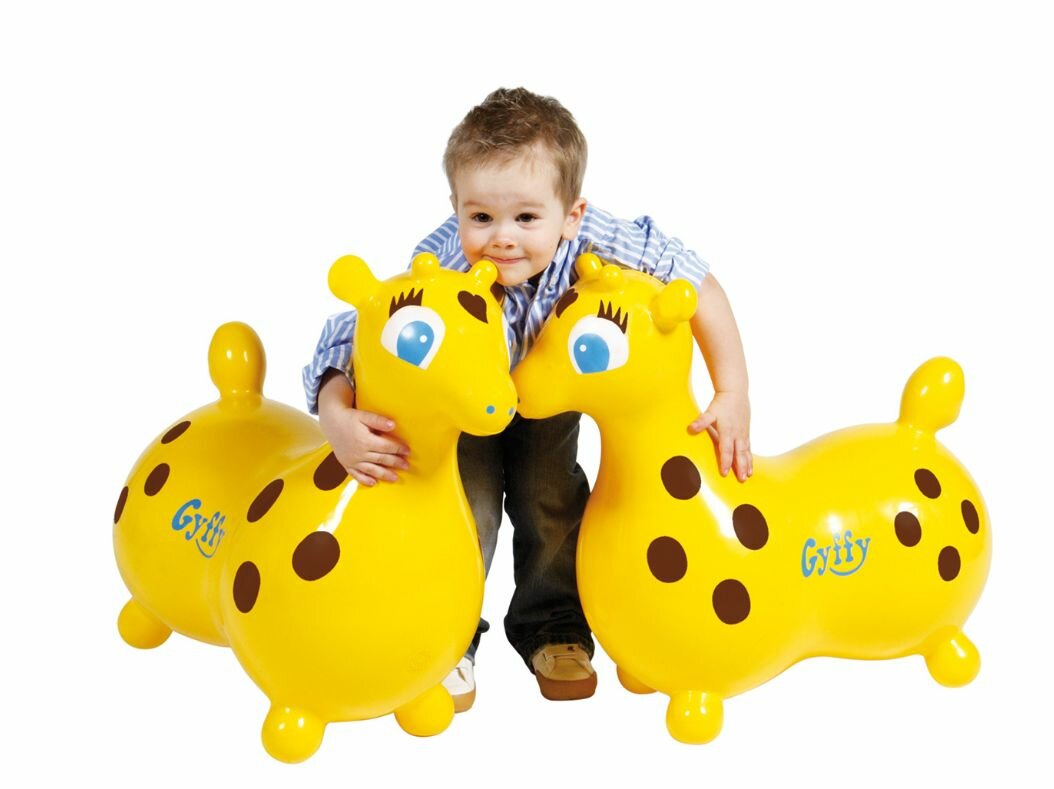 Мяч "Gyffy" желтый (Жираф) — фото 1