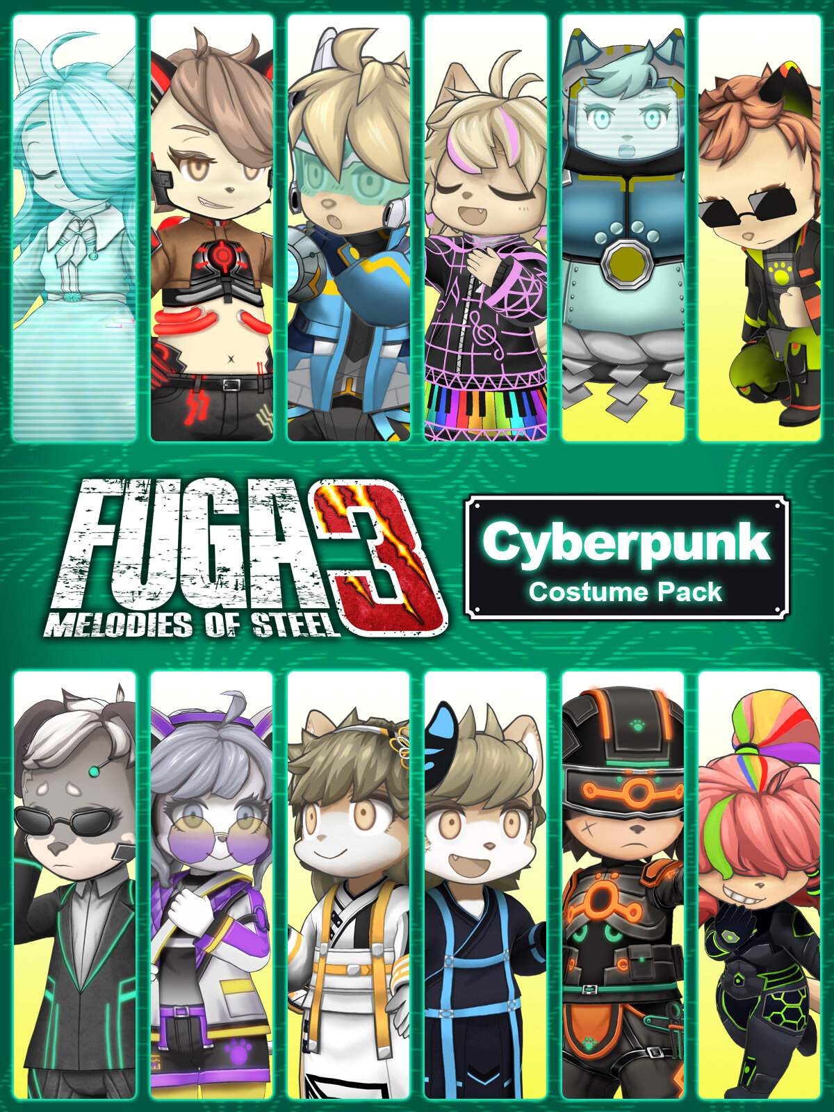 Fuga: Melodies of Steel 3 - Cyberpunk Costume Pack (Steam; PC; Регион активации Все регионы)