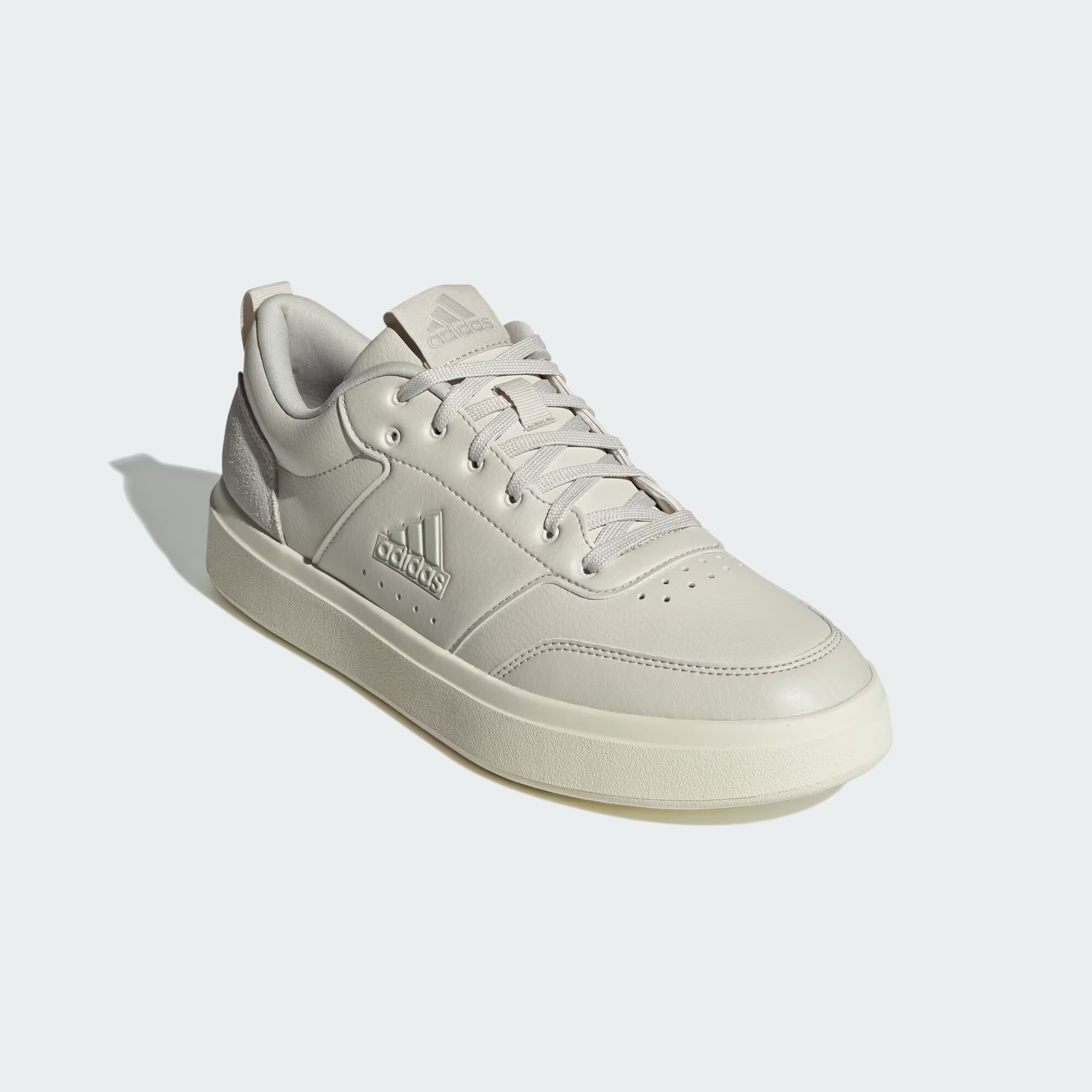 Кеды adidas Park Street, размер 9,5 UK, бежевый, белый — фото 1