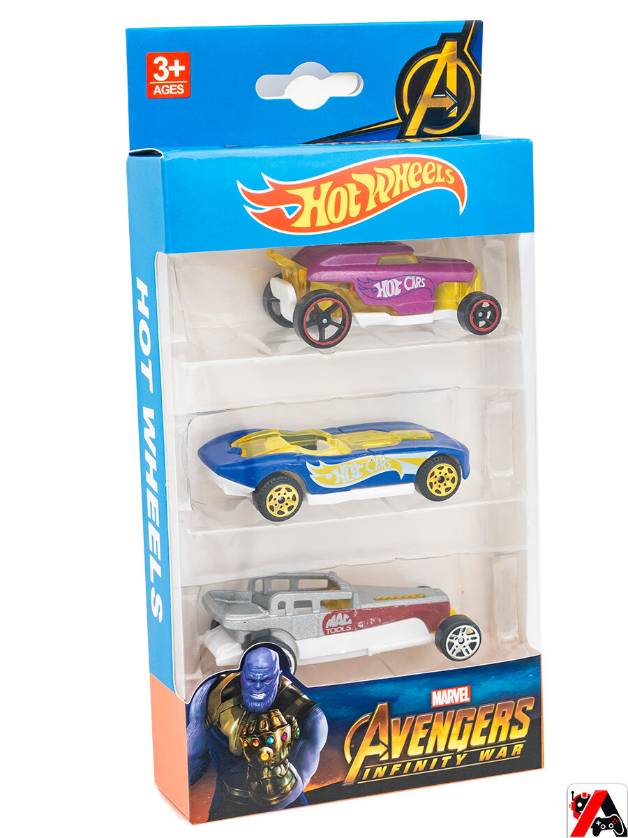 Набор машинок Hot Wheels 3в1, минимашинки, модельки, подарок для мальчика