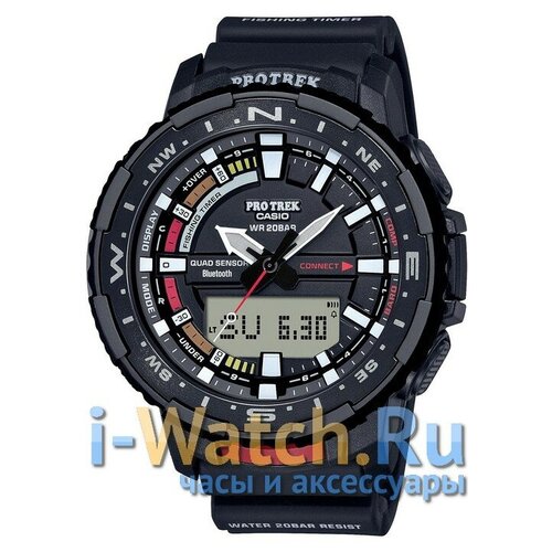 Наручные часы CASIO Pro Trek, черный наручные часы casio pro trek 81408 черный коричневый