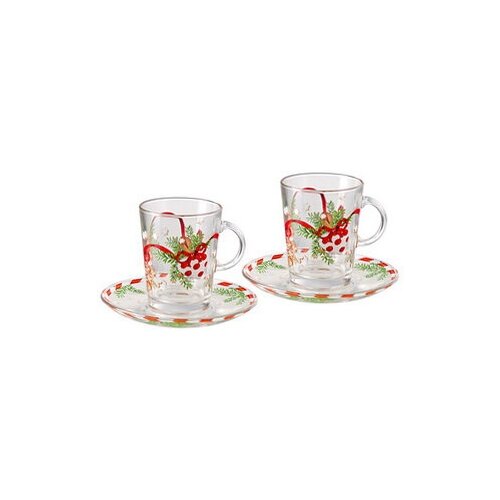 фото Набор из 2-х кpужек с блюдцами weihnachten rosenthal