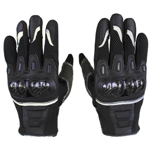 Перчатки Kamukamu Перчатки спортивные мотоциклетные Flyover с со светоотражающими полосками цвет черный, размер XL, черный