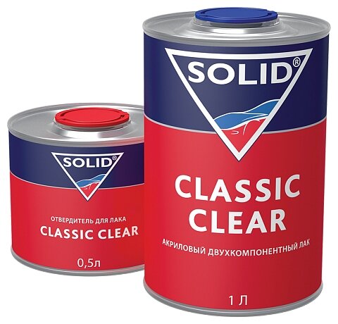 Лак SOLID CLASSIC CLEAR (1000+500 мл) - 2K (в компекте с отвердителем).