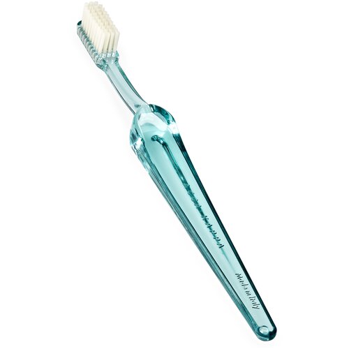 Купить Зубная щетка Acca Kappa с нейлоновой щетиной средней жесткости (цвет Aquamarine), голубой, Зубные щетки