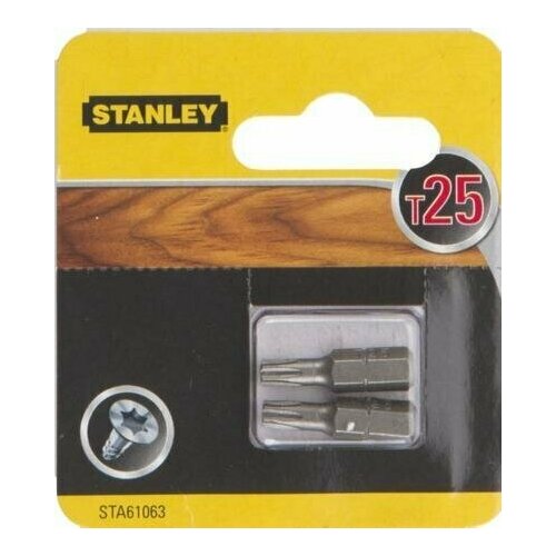 sta61064 xj биты torx t30х25мм 2шт stanley STA61063-XJ Биты Torx T25х25мм. 2 шт. Stanley