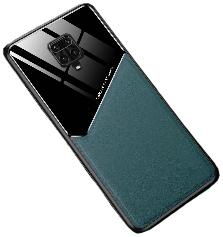 Чехол-накладка MyPads для Xiaomi Redmi Note 9S / Redmi Note 9 Pro / Pro Max обтянутый качественной импортной кожей двухцветный дизайнерская разра.