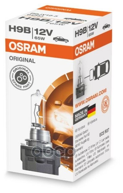 Лампа H9b 12v 65w Original Line Pgjy19-5, Карт.1 Шт. Osram арт. 64243